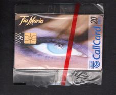 1997 Ireland 20 unit Tia Maria (Gemplus GEM1) Call Card Mint in Packaging. Telecom Eireann Card Number 1197