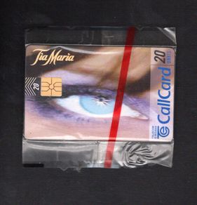 1997 Ireland 20 unit Tia Maria (Gemplus GEM1) Call Card Mint in Packaging. Telecom Eireann Card Number 1197