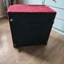 Red Upholstered Ottoman / Square Chair (Free) Image 2