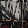 Commercial Chrome Caf Barrier System  Posts, Bas Image 2