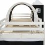 Childrens Loft Bed Frame with Slide & Ladder Pinewood 97x208 cm Image 2