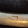 Vintage sterling silver bangle with cubic zirconia Image 3