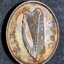 Ireland 1968 1d Penny Beautiful Uncirculated with Amazing Rainbow Toning Image 7