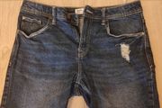 Bershka men denim shorts blue 31 waist