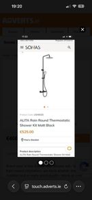 Sonas black  alita shower