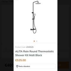 Sonas black  alita shower