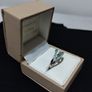 18ct white gold diamond and emerald dress ring Image 3