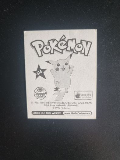 Muk 1999 Merlin Pokemon Sticker Holographic Prism