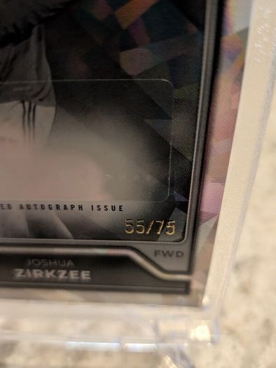 Joshua Zirkzee Man Utd Topps Premier League 26/27 /75 auto