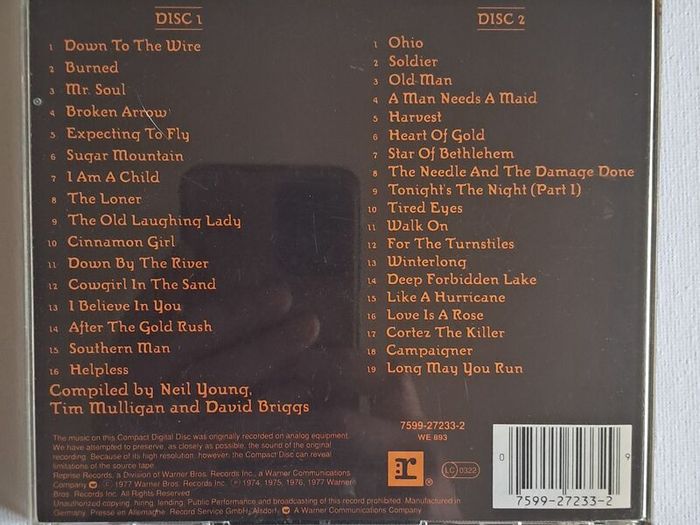 Neil Young - Decade 2 CD