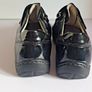 Waldlaufer Henni Ladies Shoe Black Patent Leather Wide Fit Size UK3 Velcro Closure CAN POST Image 4