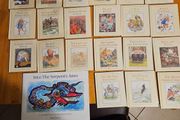 Alice In Wonderland X 21 Minature Hardback Books By Louis Carroll Illustrated By Helen Oxenbury. All In Good Condition.  See Photos For Same.