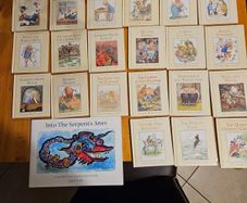 Alice In Wonderland X 21 Minature Hardback Books By Louis Carroll Illustrated By Helen Oxenbury. All In Good Condition.  See Photos For Same.