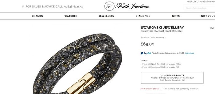 SWAROVSKI Stardust bracelet ONLY
