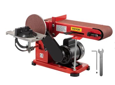 5" Belt Sander Bench Disc Sander 300w Grinder Polisher Linisher Sanding Machine