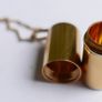 Celine Gift Box Cylinder Pendant  Necklace length 36" Image 4
