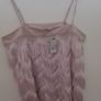 River Island Pink Feather Ethnic Top Size 12 Nwt Image 6