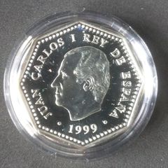 1999 Spain 1500 Pesetas Silver Proof Milenio Pristine Box COA