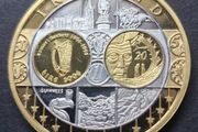 IRELAND 2006 EIRE .999 Silver Europa Gold Gilded Coin
