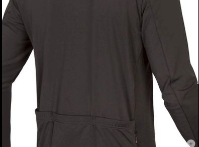 Endura Size Medium Black Xtract Roubaix L/s Jersey - Black longSleeve spring layer