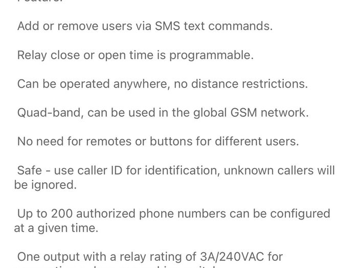 GSM Gate Opener GSM Gate and door open Opener  Controller GSM Door Opener Relay Switch Free Call Mobile Phone Remote for Garage Doors Shutters etc 5 euro extra for wire Plastic Exit Button
