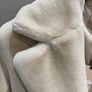 Designer Pennyblack sister company of Maxmara luxury faux fur coat in a gorgeous rich cream/ beige colour BRAND NEW Image 4