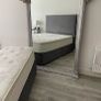 grey king bed frame Image 2