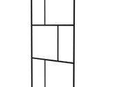 Walk-in Shower Wall with Tempered Glass Black 115x195 cm