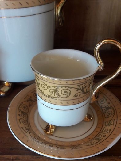 vintage ashford footed coffee set