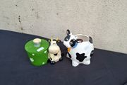 Pair of cow ornaments postage possible