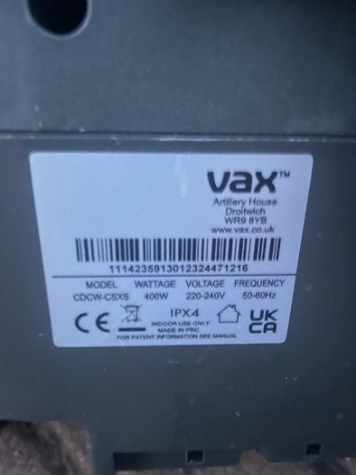 vaccum, carpet cleaner Vax Spotwash