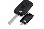 Replacement Car Remote Key Fob Shell For Peugeot / Citroen (2 buttons / CE0523)