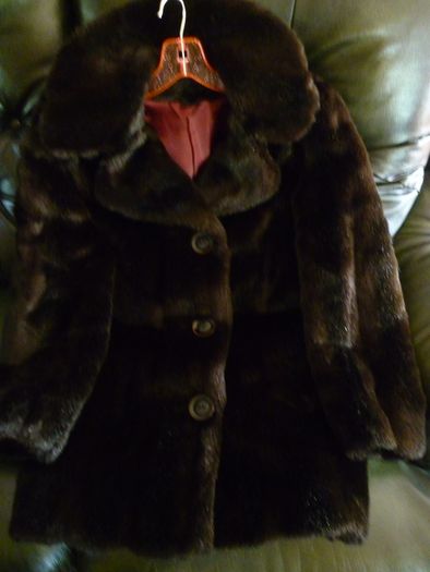 Faux Fur Jacket Coat Medium-Switzers Dublin- Excellent Condition Darkest Brown. LADIES. Beautiful quality.