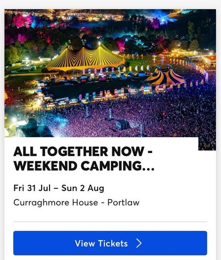 All Together Now festival ticket