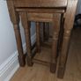 Oak Nest of 3 tables Image 9