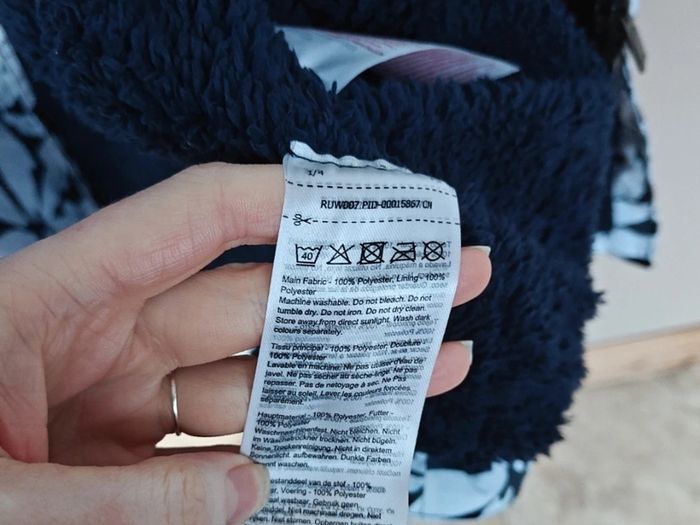 Regatta oversized fleece lined changing dry robe jacket coat size S/M