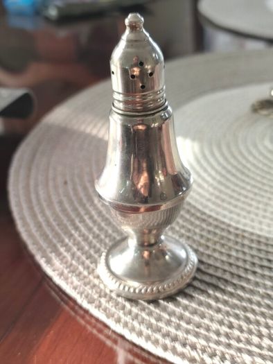 Sterling silver pepper shaker