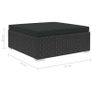 5 Piece Garden Lounge Set with Cushions Poly Rattan Black Image 9