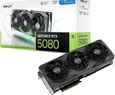 Pny Geforce Rtx 5080 16gb Oc Triple Fan Graphics Card Dlss 4 Brand New Sealed