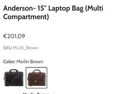 Visconti mens laptop bag