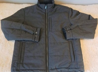 Paul Costelloe Living Men Grey Padded Quilted Jacket - Size XL