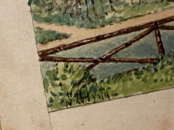 Early century water colour of a country house