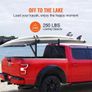 Truck Rack, 19-34inch Extendable Truck Ladder Rack, 38.6"-43.6" Adjustable Height, 250 lbs Capacity Steel Ladder Rack for Truck Image 2