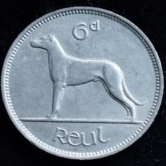 Ireland - 1940 - 6 Pence - Wolfhound - KM.13 - [2767]