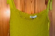 Gorgeous green ochre zara dress