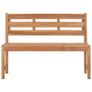 Garden Bench 120 cm Solid Teak Wood Image 2
