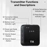 3in1 Wireless Lavalier Microphone for Camera, Phone, Video Recording Podcast Noise Reduction mic Image 4