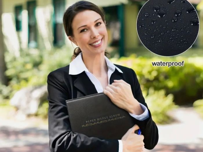 Large Capacity Large Storage Book Stamp Badge Collection Book Paper Leather Protective Cover Paper banknote Mixed Collection Book
