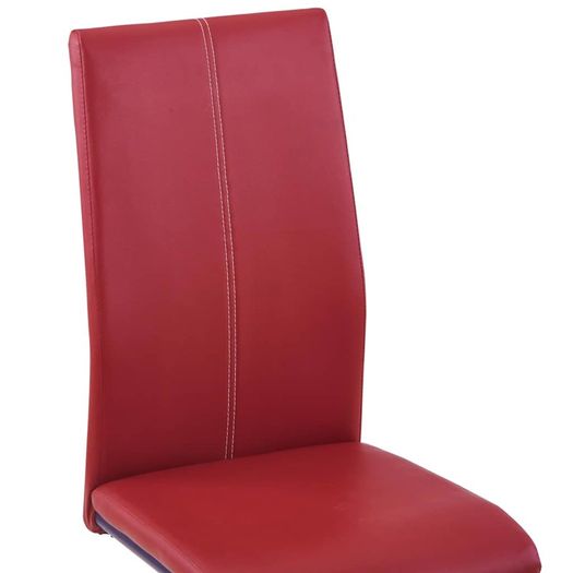 Cantilever Dining Chairs 2 pcs Cappuccino Faux Leather