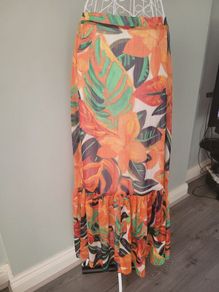 et vous tropical maxi skirt